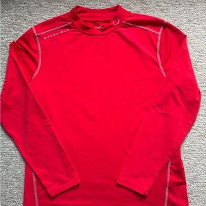 EUC Evoshield Compression Baseball Undershirt Men's Large Red Long Sleeve